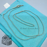 Tiffany & Co. 925 Silver 1mm Classic Chain 16" Necklace #2 (generic box)