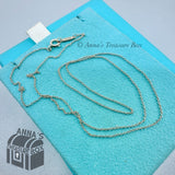 Tiffany & Co. 925 Silver 1mm Classic Chain 20" Necklace #1 (generic box)