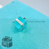 Tiffany & Co. 925 Silver Blue Enamel Gift Box Charm NEW VERSION (pouch)