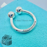 Tiffany & Co. 925 Silver Horse Shoe U Shaped Keychain Key Ring Key Holder #3