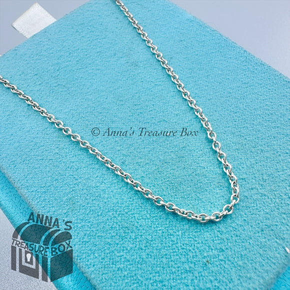 Tiffany & Co. 925 Silver 1.5mm Thick Links Chain 20