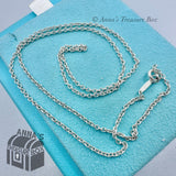 Tiffany & Co. 925 Silver 1.5mm Thick Links Chain 20" Necklace (pouch)