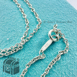 Tiffany & Co. 925 Silver 1.5mm Thick Links Chain 20" Necklace (pouch)