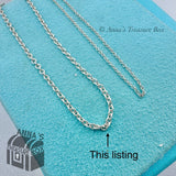 Tiffany & Co. 925 Silver 1.5mm Thick Links Chain 20" Necklace (pouch)