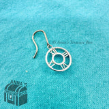 Tiffany & Co. 925 Silver SINGLE Atlas Circle Dangle Earring Replacement (pouch)