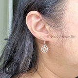 Tiffany & Co. 925 Silver SINGLE Atlas Circle Dangle Earring Replacement (pouch)