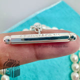 Tiffany & Co. 925 Silver 7-8mm Pearl Toggle 18" Necklace (pouch)
