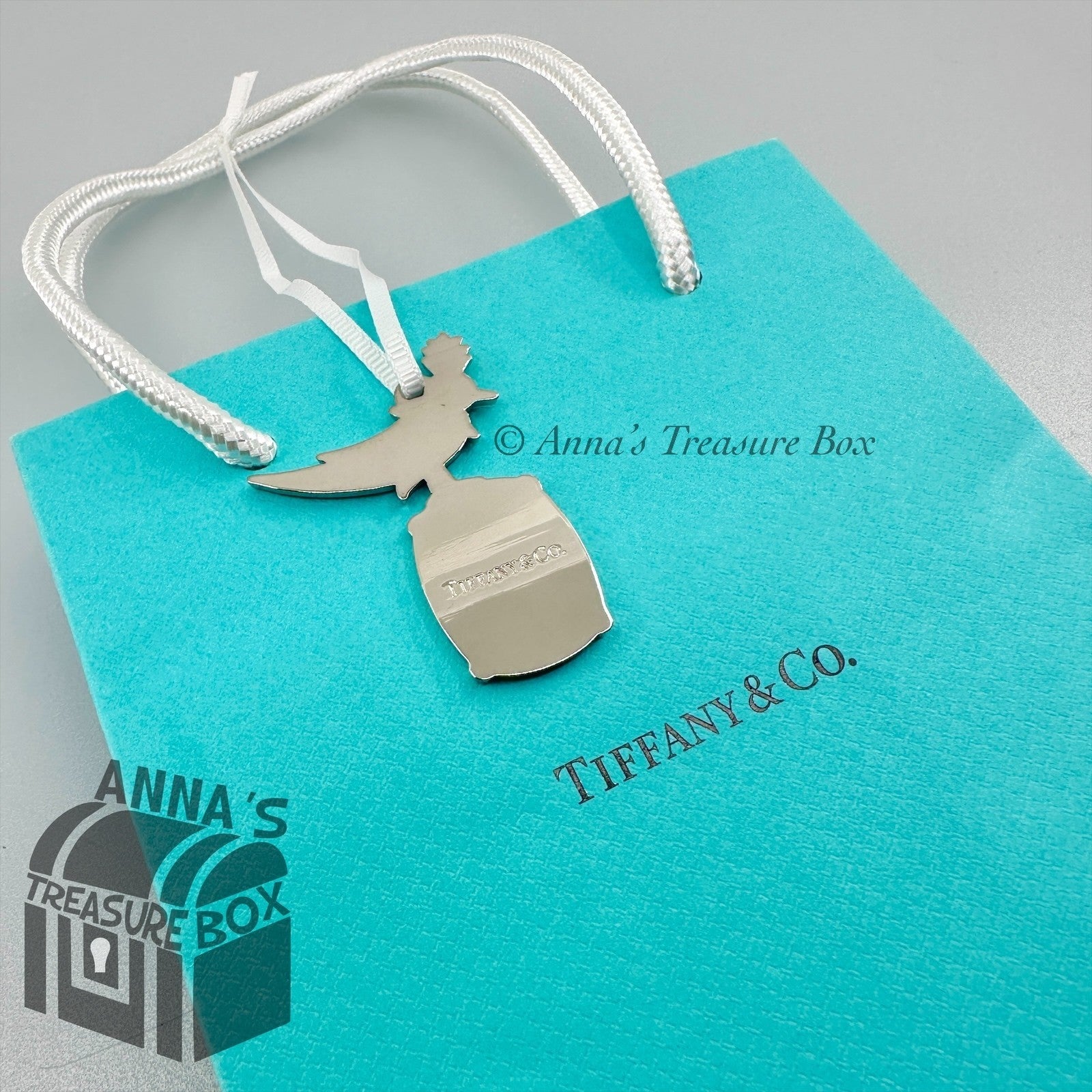 Tiffany & Co. Bird on a Rock Christmas Ornament Charm With Small