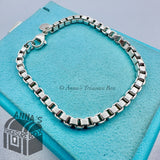 Tiffany & Co. 925 Silver Venetian Link 7.5" Bracelet #2 (pouch)