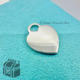 Tiffany & Co. 925 Silver Custom Engraved Snowflake Heart Tag Charm Pendant #2