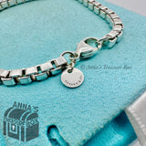 Tiffany & Co. 925 Silver Venetian Link 7.5" Bracelet #2 (pouch)