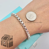Tiffany & Co. 925 Silver Venetian Link 7.5" Bracelet #2 (pouch)