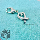Tiffany & Co. 925 Silver Loving Heart Lobster Clasp Charm Picasso (pouch)