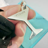 Tiffany & Co. 925 Silver Olive Martini Glass Charm (pouch)
