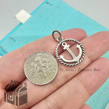 Tiffany & Co. 925 Silver Twist Anchor Charm Pendant Boat Sailing (pouch)