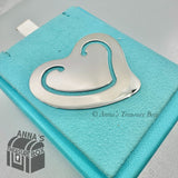 Tiffany & Co. 925 Silver Elsa Peretti Open Heart Bookmark (pouch)