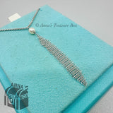 Tiffany & Co. 925 Silver Peretti Pearl Mesh Pendant 16" Necklace (box, pch, rbn)