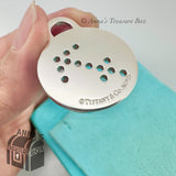 Return To Tiffany & Co. 925 Silver LARGE Zodiac Sagittarius Round Charm (pouch)