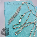 Tiffany & Co. 925 Silver Peretti Pearl Mesh Pendant 16" Necklace (box, pch, rbn)