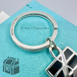 Tiffany & Co. 925 Silver VINTAGE Music Treble Clef Key Ring Keychain (pouch)