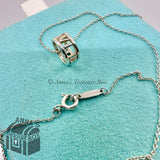 Tiffany & Co. 925 Silver Open Ring Atlas Numeral 19" Necklace (pouch)