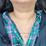 Tiffany & Co. 925 Silver Open Ring Atlas Numeral 19" Necklace (pouch)