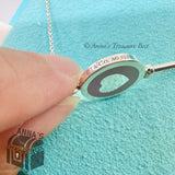 Tiffany & Co. 925 Silver Lavender Enamel Heart Key 18-20" Necklace (boxset)