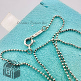 Tiffany & Co. 925 Silver 1mm Bead Chain 18" Necklace #2 (pouch)