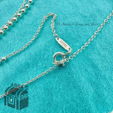 Tiffany & Co. 925 Silver Mixed Bead Chain Adjustable 28-30" Necklace (box + pch)