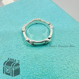 Tiffany & Co. 925 Silver Signature “X” Kiss Ring Size 6 (pouch)