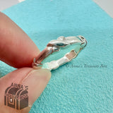 Tiffany & Co. 925 Silver Signature “X” Kiss Ring Size 6 (pouch)