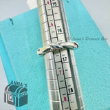 Tiffany & Co. 925 Silver Signature “X” Kiss Ring Size 6 (pouch)