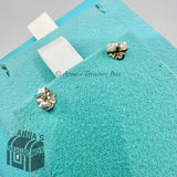 Tiffany & Co. 925 Silver Atlas Circle Stud Earrings (pouch)