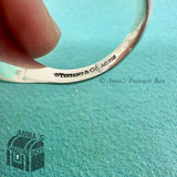 Return To Tiffany & Co. 925 Silver Heart Signet Ring Band Size 7.5 (pouch)