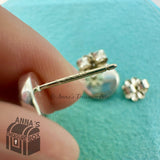 Tiffany & Co. 925 Silver Atlas Circle Stud Earrings (pouch)