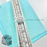 Return To Tiffany & Co. 925 Silver Heart Signet Ring Band Size 7.5 (pouch)