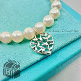 Tiffany & Co. Paloma Picasso Olive Leaf Heart 8mm Pearl 8" Bracelet (boxset)