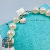 Tiffany & Co. Paloma Picasso Olive Leaf Heart 8mm Pearl 8" Bracelet (boxset)