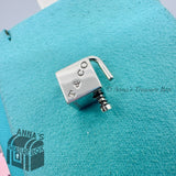 Tiffany & Co. 925 Silver 1837 Padlock Cube Box Charm Pendant (pouch)
