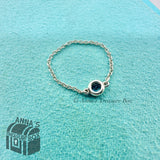 Tiffany & Co. 925 Silver Elsa Peretti CBTY Aquamarine Ring Sz. 6.5 (pouch)