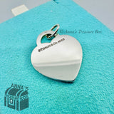 Return To Tiffany & Co. 925 Silver LARGE Heart Arrow Charm Pendant #2 (Boxset)