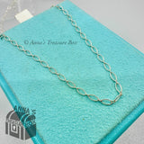 Tiffany & Co. 925 Silver Oval Link Chain 30" Necklace (pouch)
