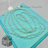 Tiffany & Co. 925 Silver Oval Link Chain 30" Necklace (pouch)