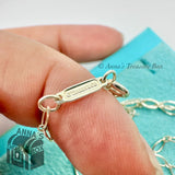 Tiffany & Co. 925 Silver Oval Link Chain 30" Necklace (pouch)