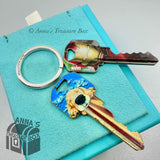 Tiffany & Co. 925 Silver Key Ring Keyring Key Chain Loop Holder #1