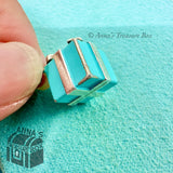 Tiffany & Co. 925 Silver Blue Enamel Gift Box Charm (pouch)