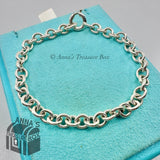 Tiffany & Co. 925 Silver Round Link 7.5" Bracelet (pouch)