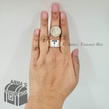 Tiffany & Co. 925 Silver 1837 Wide Concave Ring Band Sz. 8 (pouch)