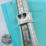 Tiffany & Co. 925 Silver 1837 Wide Concave Ring Band Sz. 8 (pouch)