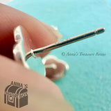 Return To Tiffany & Co. 925 Silver & 18k Gold Posts LARGE Heart Stud Earring
